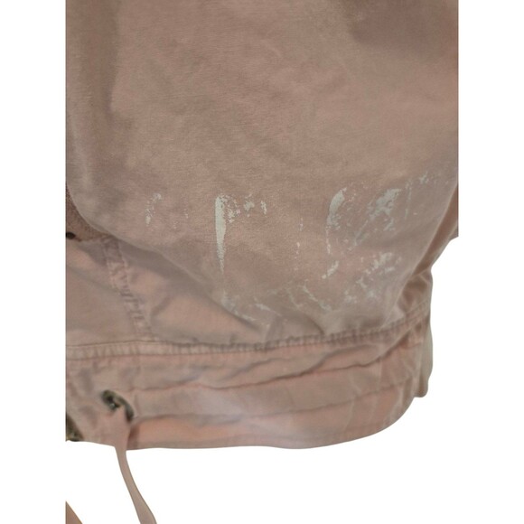 Free People Vintage Hoodie Boho Utility Zip Up Hoodie Cargo Hoodie Pink Sz S - Picture 7 of 7
